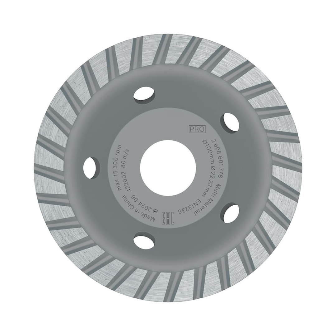 100 x 22.23 mm Turbo Diamond Cutting Disc for Multi-Material / Set of 4