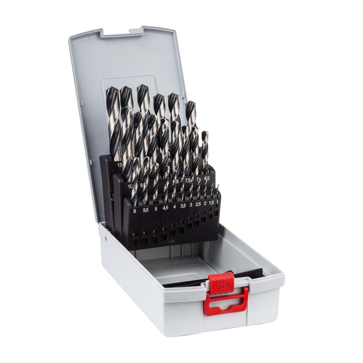 HSS PointTeQ Metal Drill Bit Set 1.0–13.0 mm, 25 Pieces